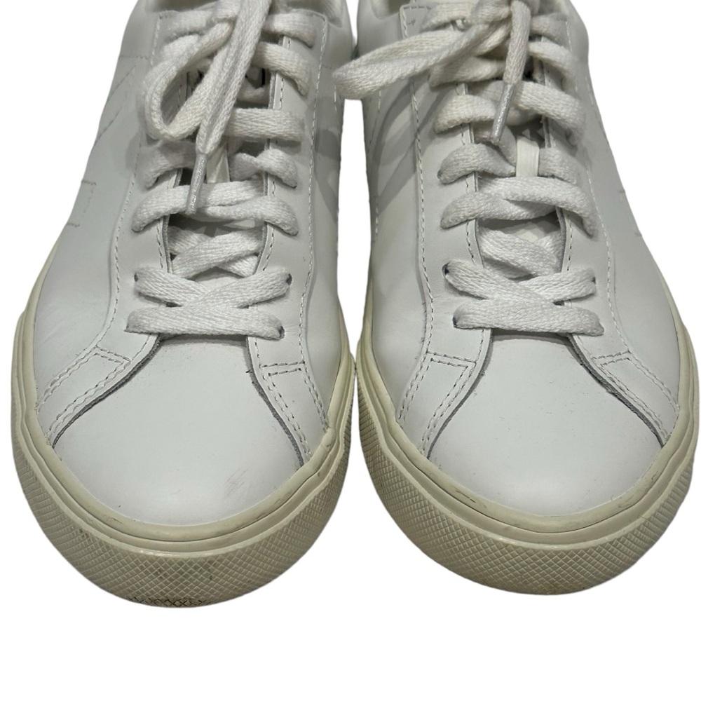 Veja Esplar Extra White Leather Sneakers Size US 6 - Picture 8 of 15